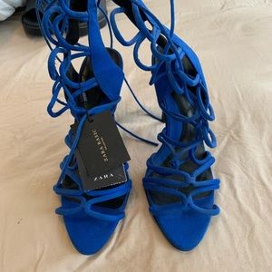 BLUE ZARA HEELS